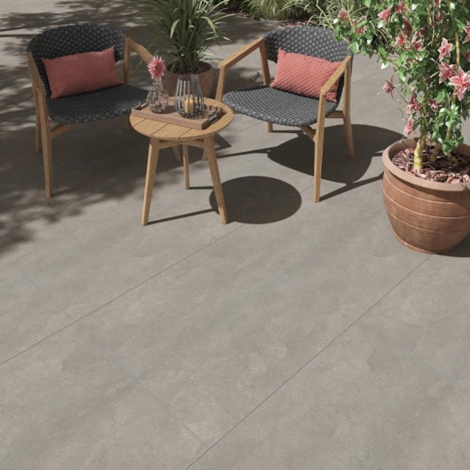 Piso Cerâmico Opus Soft Grey Granilha 81x81cm Retificado - Imagem principal - 3ec04346-46f3-48e3-b5ff-f87f13f2436a
