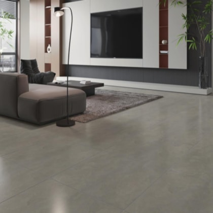 Piso Cerâmico Opus Soft Grey Mate 81x81cm Retificado
