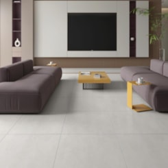 Piso Cerâmico Opus Soft White Mate 81x81cm Retificado