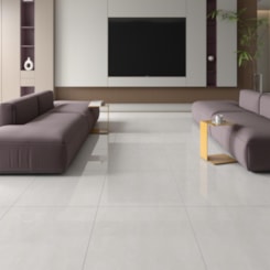 Piso Cerâmico Opus Soft White Polido 81x81cm Retificado