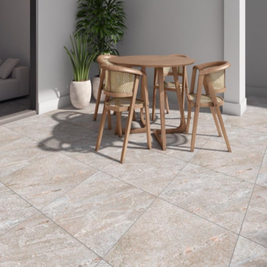 Piso Cerâmico Opus Stone Granilha 66x66cm Retificado - Imagem principal - f9b56870-4a5f-4a19-a0e5-f41bcdf58a7f