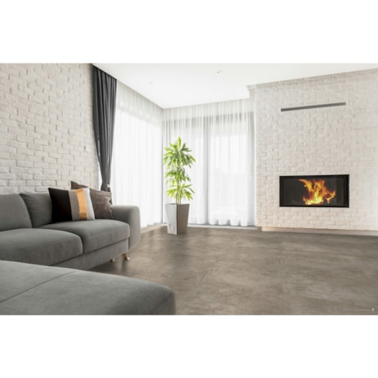 Piso Embramaco Concret Gray 76x76cm Retificado  - Imagem principal - b7bf575d-4299-4d57-916c-2fc0b87feeaf