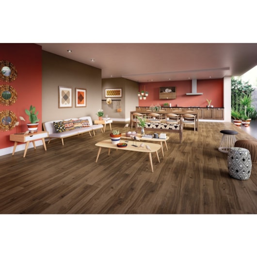 Piso Laminado Eucafloor Evidence Click Smart Oak 29,2x135,7cm - Imagem principal - 6107491f-1b5b-4ee5-a6f0-20edd4d113c1