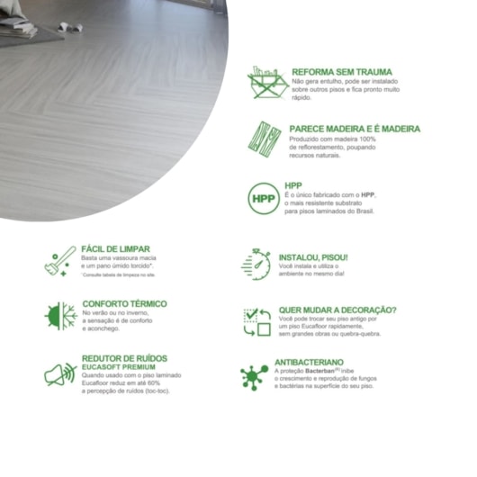 Piso Laminado Eucafloor Prime Clic Fresno Decap New 2 21,7x135,7 - Imagem principal - 7901ec41-9062-4084-8f37-dd7281761e15