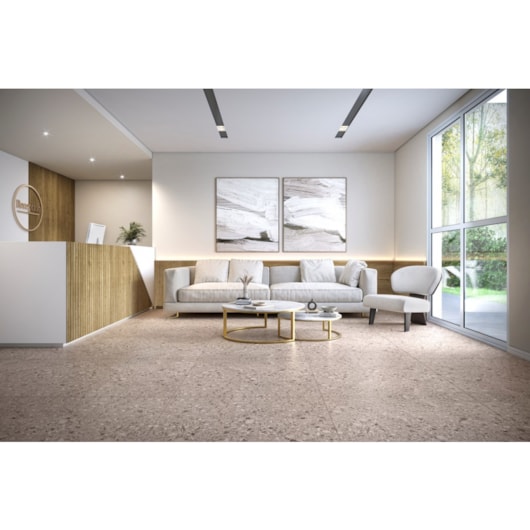 Piso Laminado Eucafloor Square Botticino 90,6x90,6cm - Imagem principal - edaacbf9-89af-4785-827b-2aedfd06febf