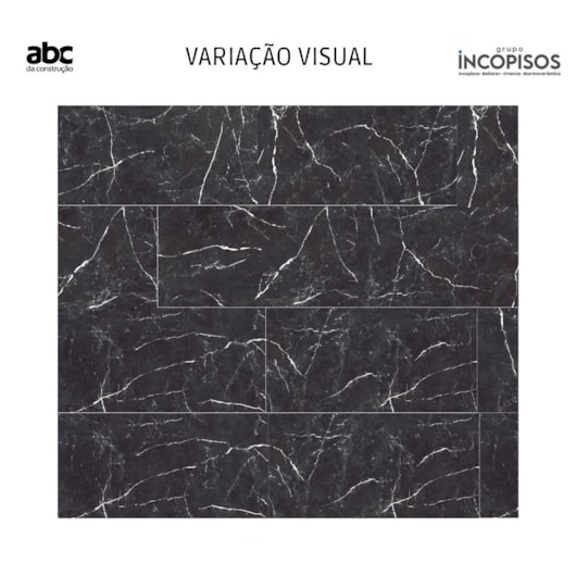 Piso Marmocerâmica Gran Venatto Black Polido 56x113cm Retificado - Imagem principal - a1b32453-1a44-48e0-9845-04c96787c6d5