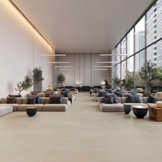 Piso Vinílico Biancogres Cittá Pro Atacama Beige 3mm Capa 0,55 94x94cm - Imagem principal - de50bcab-b4ae-4ec8-bdb6-7a13f752d2fa