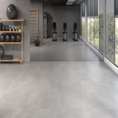 Piso Vinílico Biancogres Citta Pro Cemento Grigio 94x94cm Retificado