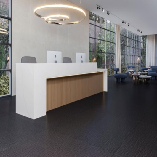 Piso Vinílico Biancogres Cittá Pro Linho Nero 3mm Capa 0,55 94x94cm - Imagem principal - 38b82ff8-8bf9-41b6-b731-3559676c0fde