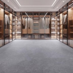 Piso Vinílico Biancogres Cittá Pro Milano Grafite 3mm Capa 0,55 94x94cm