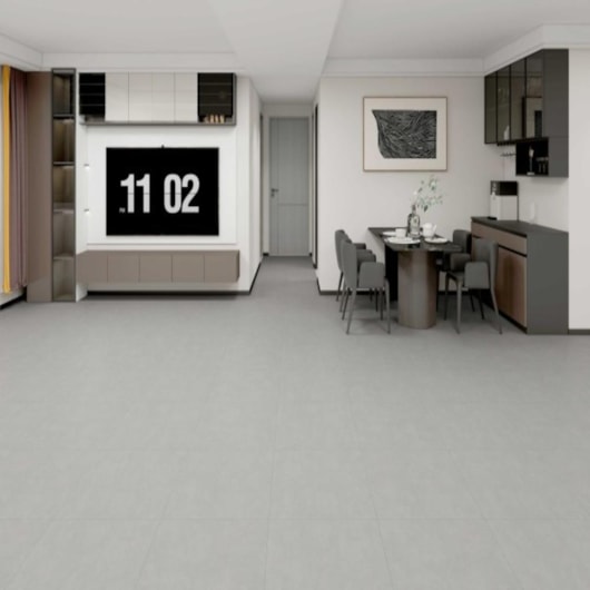 Piso Vinílico Biancogres Cittá Studio Cemento Silver 2,5mm Capa 0,30 94x94cm - Imagem principal - 271ebaba-e5f1-4355-8379-869979039b3c