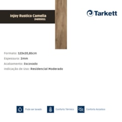 Piso Vinilico Tarkett Injoy Rustico Camélia 2mm 123x20,85cm