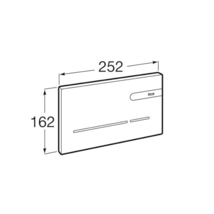 Placa Acionamento Eletrônica para Descarga Dual Automática Touchless N EP-2 3/6 Litros Cromado Roca