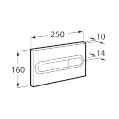 Placa De Acionamento Pl1 Branco Roca 3/6L
