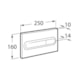 Placa De Acionamento Pl1 Branco Roca 3/6L - 03dbab96-9702-4e4f-aaba-f5cc96078c48