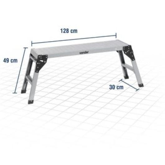 Plataforma Metálica Dobrável Vonder 150g - Imagem principal - 955b6772-5092-4861-985b-a7e1e3670e48