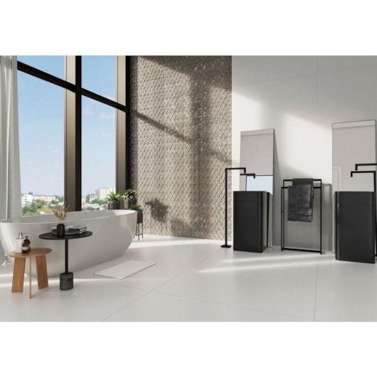 Porcelanato 120x120cm Retificado Croma Branco Natural Pei 4 Portinari - Imagem principal - d5a89fe2-e5f0-4b04-b199-219e6d2b0ce9