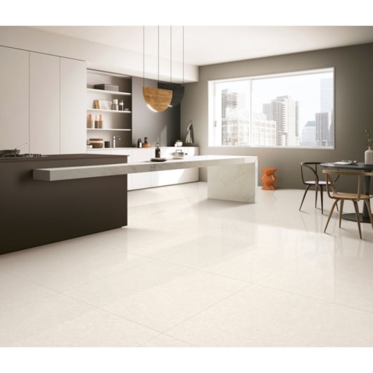 Porcelanato 60x60cm Retificado Crema Cadiz Polido Portinari - Imagem principal - 27876a69-0c71-4cf8-9655-ff997119cd8f