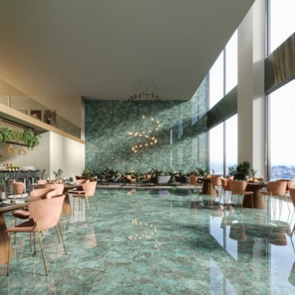 Porcelanato Biancogres Amazonita Real Lux 90x180cm Retificado