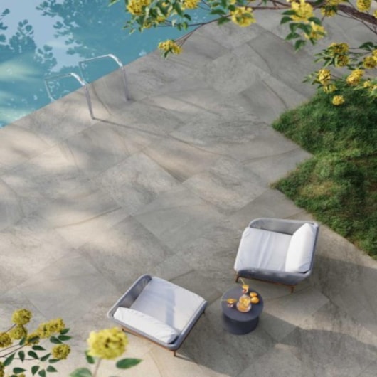 Porcelanato Biancogres  Arenito Mix Gafite Super Externo 80x80cm Retificado - Imagem principal - 494a8ed4-9408-4469-b768-72e2bf1e331f