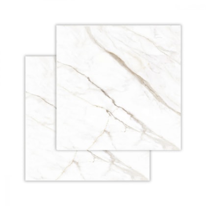 Porcelanato Biancogres Calacata Altíssimo Lux Polido 90x90cm Retificado 