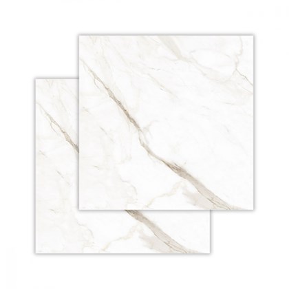 Porcelanato Biancogres Calacata Altíssimo Satin Acetinado Mármore 90x90cm Retificado 