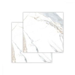 Porcelanato Biancogres Calacata Oro Satin Acetinado Mámore 90x90cm Retificado 