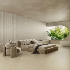 Porcelanato Biancogres Canel Cannes Beige Acetinado 45x90cm Retificado