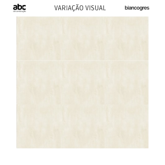 Porcelanato Biancogres Cemento Avorio Acetinado 60x60cm Retificado  - Imagem principal - e44e1d31-d86f-4462-89b2-d81bb4a9e9e3