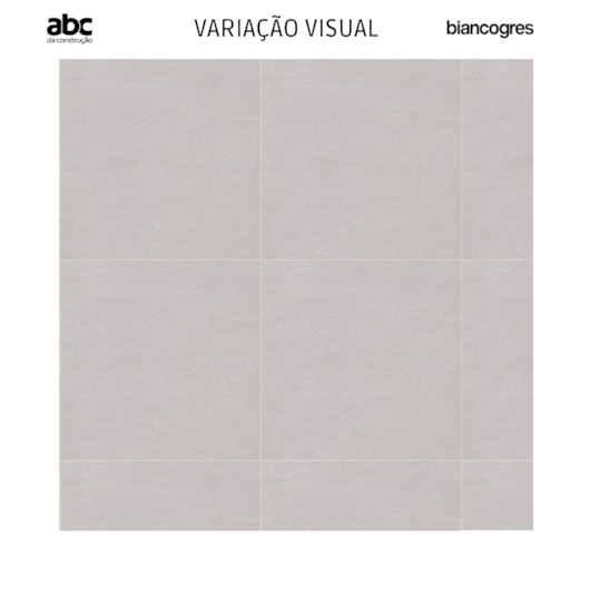 Porcelanato Biancogres Cemento Grigio Acetinado 90x90cm Retificado  - Imagem principal - dacb9339-cb24-4e37-97c9-688bef0a1688