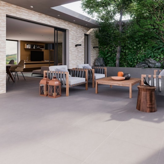 Porcelanato Biancogres Cemento Grigio Externo Cinza 60x60cm Retificado - Imagem principal - 2ef05698-2354-46e6-bb38-3f4f17e303a2