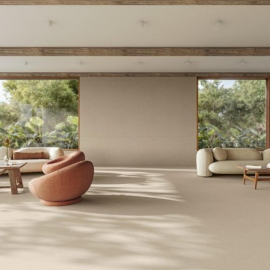 Porcelanato Biancogres Cemento Marfim Satin Acetinado 90x90cm Retificado - Imagem principal - 1d2483dd-cd03-4fcd-aa54-d1aec9979adc