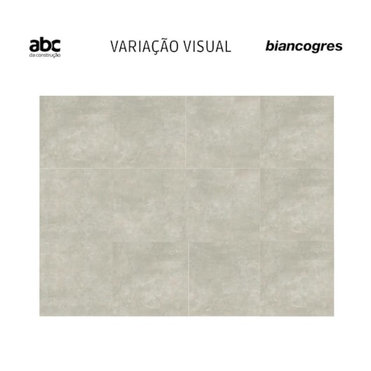 Porcelanato Biancogres Chicago Acetinado Grigio  80x80cm Retificado - Imagem principal - fbd6f42c-005f-4ff3-8575-1c16dc54e899