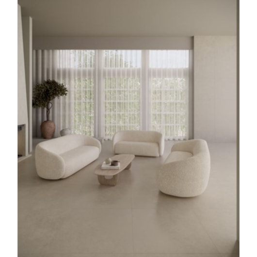 Porcelanato Biancogres Chicago Avorio Satin 80x80cm Retificado    - Imagem principal - ea79cbec-c4b4-4863-87e0-47099a9f2752