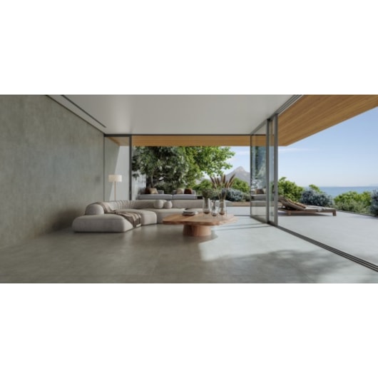 Porcelanato Biancogres Chicago Grafite Externo 80x80cm Retificado - Imagem principal - 4b591b16-263b-46c2-b929-5f919bf566bf