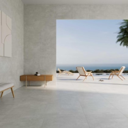 Porcelanato Biancogres Chicago Grigio Satin 100x100cm Retificado