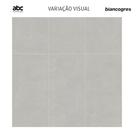 Porcelanato Biancogres Connection Grigio Satin Acetinado 120x120cm Retificado - Imagem principal - 6ab80f03-b5d6-45e3-882e-68868078008a