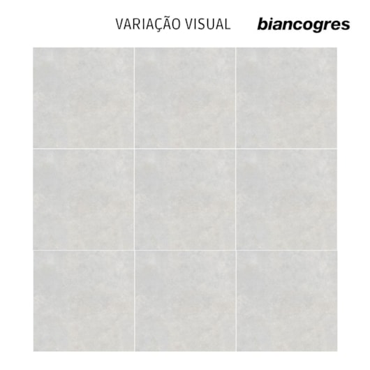 Porcelanato Biancogres Connection Silver  Acetinado 120x120cm Retificado - Imagem principal - 3de50a8f-2879-4425-a06c-f290fb97f0bc