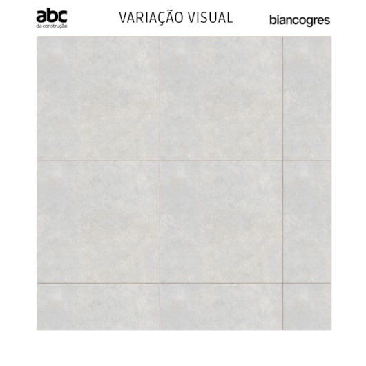 Porcelanato Biancogres Connection Silver Acetinado Cinza 120x120cm Retificado  - Imagem principal - e6ea00eb-1ac8-4931-afce-e9e56089d88c