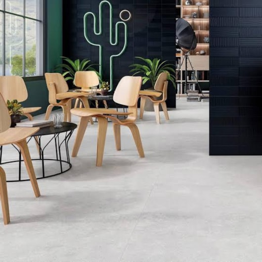 Porcelanato Biancogres Connection Silver Cinza  Acetinado 120x120cm Retificado - Imagem principal - ea3f587a-3f8b-4f69-9710-1d3c2a01b4ba