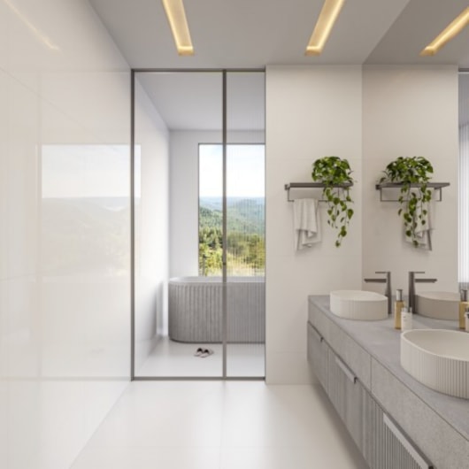 Porcelanato Biancogres Cristallo Bianco Lux 90x90cm Retificado - Imagem principal - 051c8d77-a862-4a2b-9949-6b5a7e8ec3b4