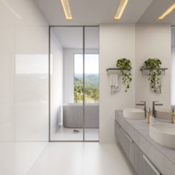 Porcelanato Biancogres Cristallo Bianco Lux 90x90cm Retificado