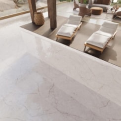 Porcelanato Biancogres Cristallo Quartz Lux Polido 90x90cm Retificado