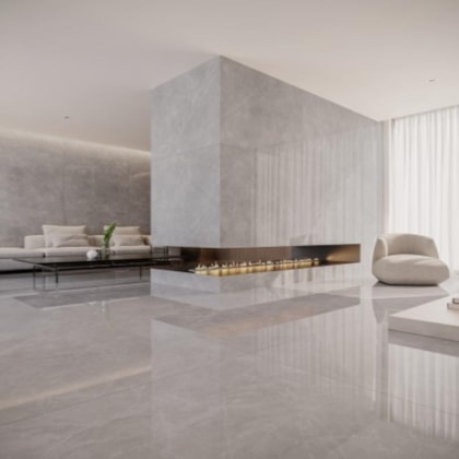 Porcelanato Biancogres Gris Armani Lux 120x120cm Retificado