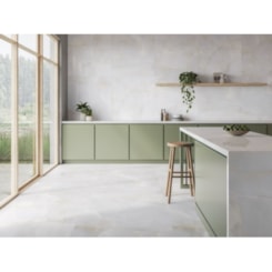 Porcelanato Biancogres Ivory Bianco Satin Acetinado 80x80cm Retificado