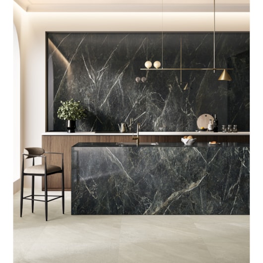 Porcelanato Biancogres Mare Nero Lux 90x180cm Retificado - Imagem principal - dc753030-9edd-480d-9bb5-5689f4de2708