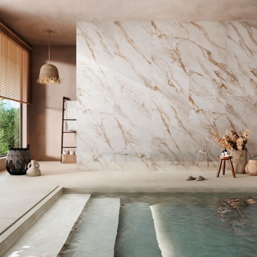 Porcelanato Biancogres Marmo Perla Lux 90x180cm Retificado - Imagem principal - 662fabcc-623e-434c-9ffd-9fe4f01d3b91