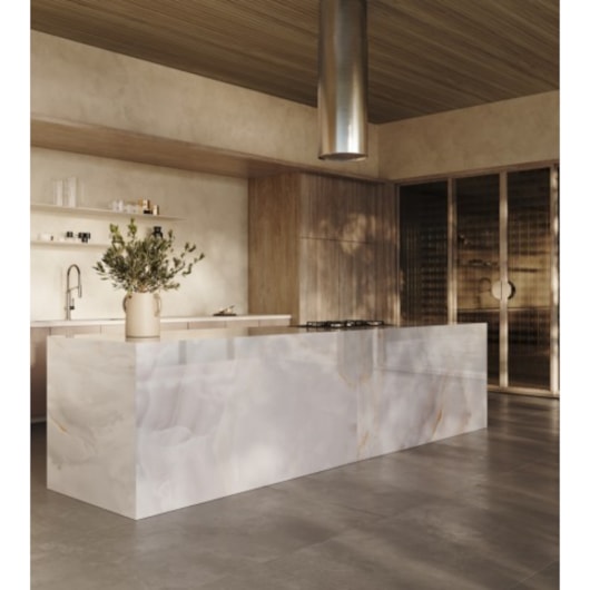 Porcelanato Biancogres Onix Bianco Lux Polido 60x120cm Retificado  - Imagem principal - 40aea02e-49e2-4b59-a0e9-db30531b9053