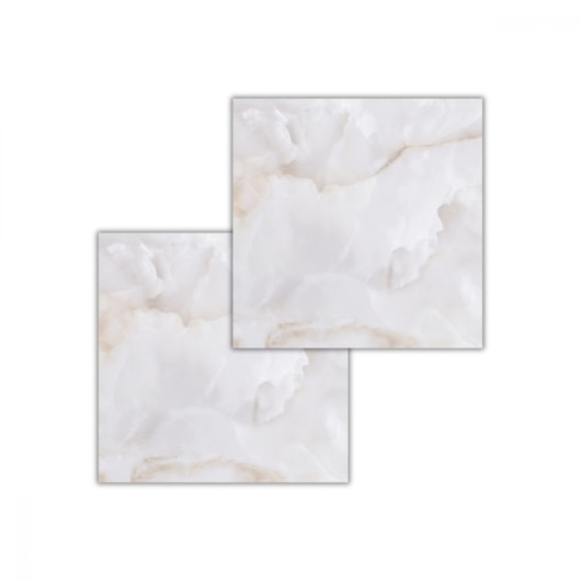 Porcelanato Biancogres Onix Bianco Satin Acetinado 90x90cm Retificado  - Imagem principal - 72a5f6c5-11d0-4755-8faf-cdaaedb04a3f