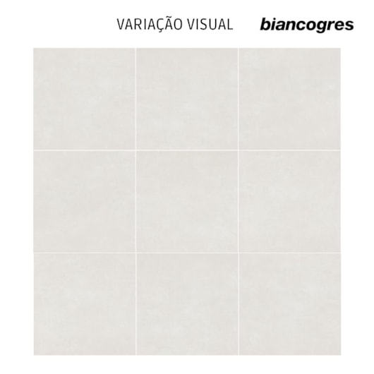 Porcelanato Biancogres Persia Nebbia Satin 100x100cm Retificado - Imagem principal - ec9fc0fc-8253-459a-a2e1-26356adbf5b0